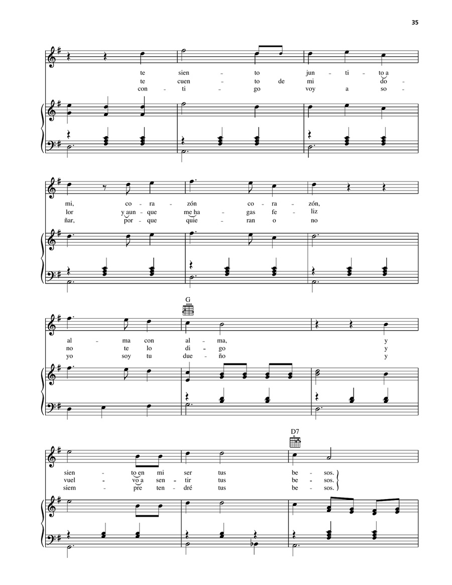 La Enorme Distancia La Enorme Distancia Piano, Vocal, Guitar scores gallery preview page 2