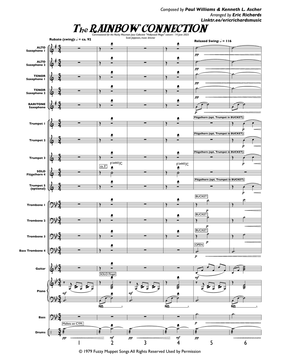 Rainbow Connection Rainbow Connection Jazz Ensemble scores gallery preview page 2