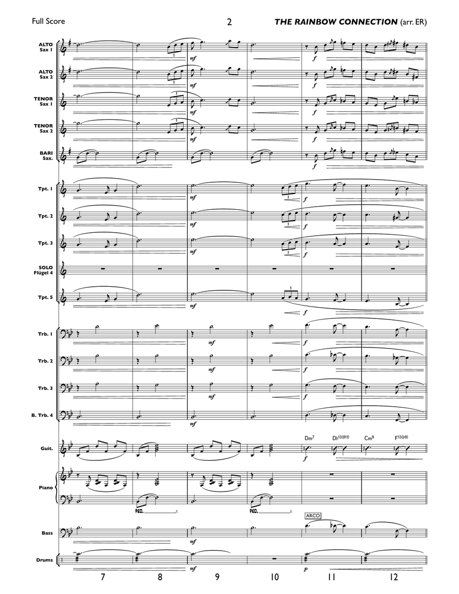Rainbow Connection Rainbow Connection Jazz Ensemble scores gallery preview page 3