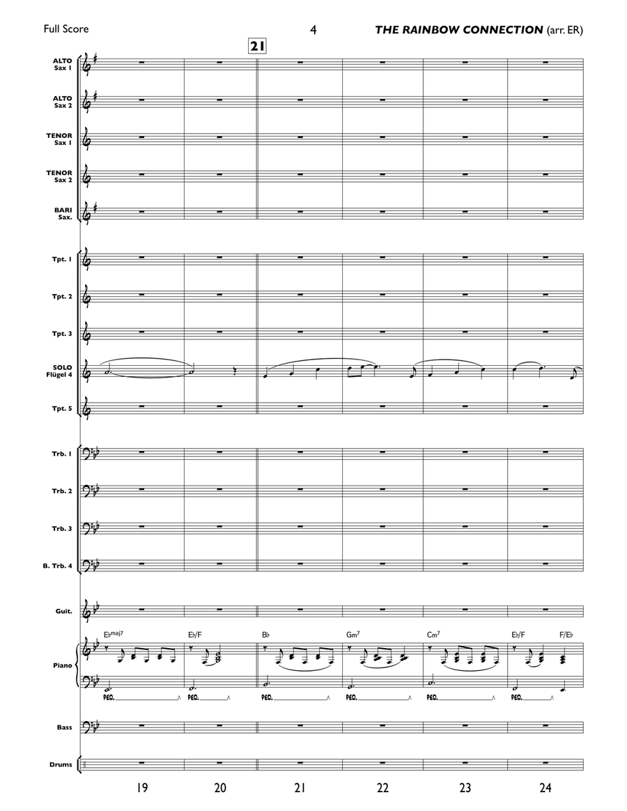 Rainbow Connection Rainbow Connection Jazz Ensemble scores gallery preview page 5