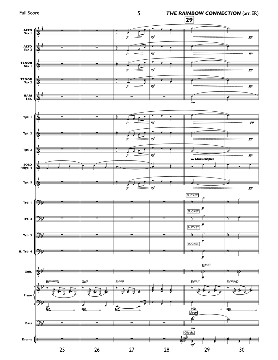 Rainbow Connection Rainbow Connection Jazz Ensemble scores gallery preview page 6