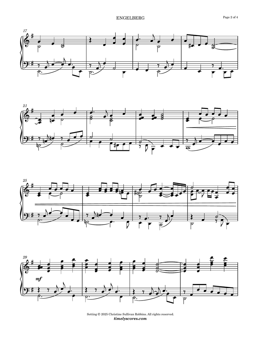 ENGELBERG Piano Solo scores gallery preview page 2