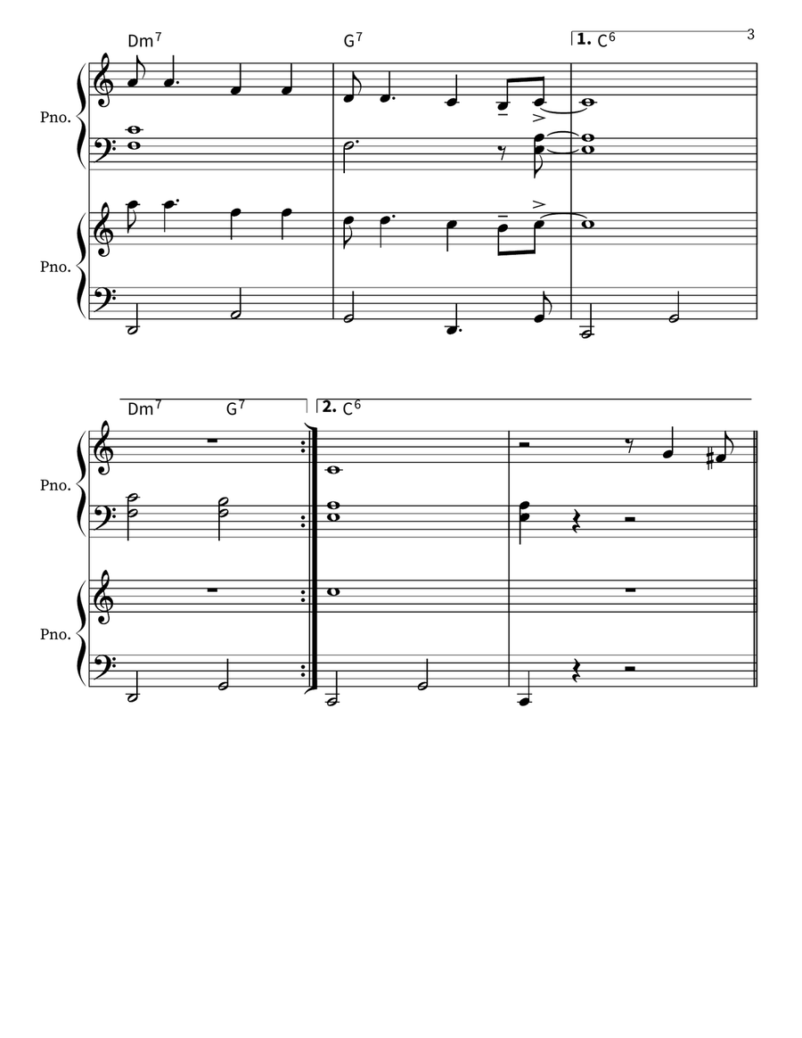 Cheek To Cheek Cheek To Cheek Piano Duet scores gallery preview page 3
