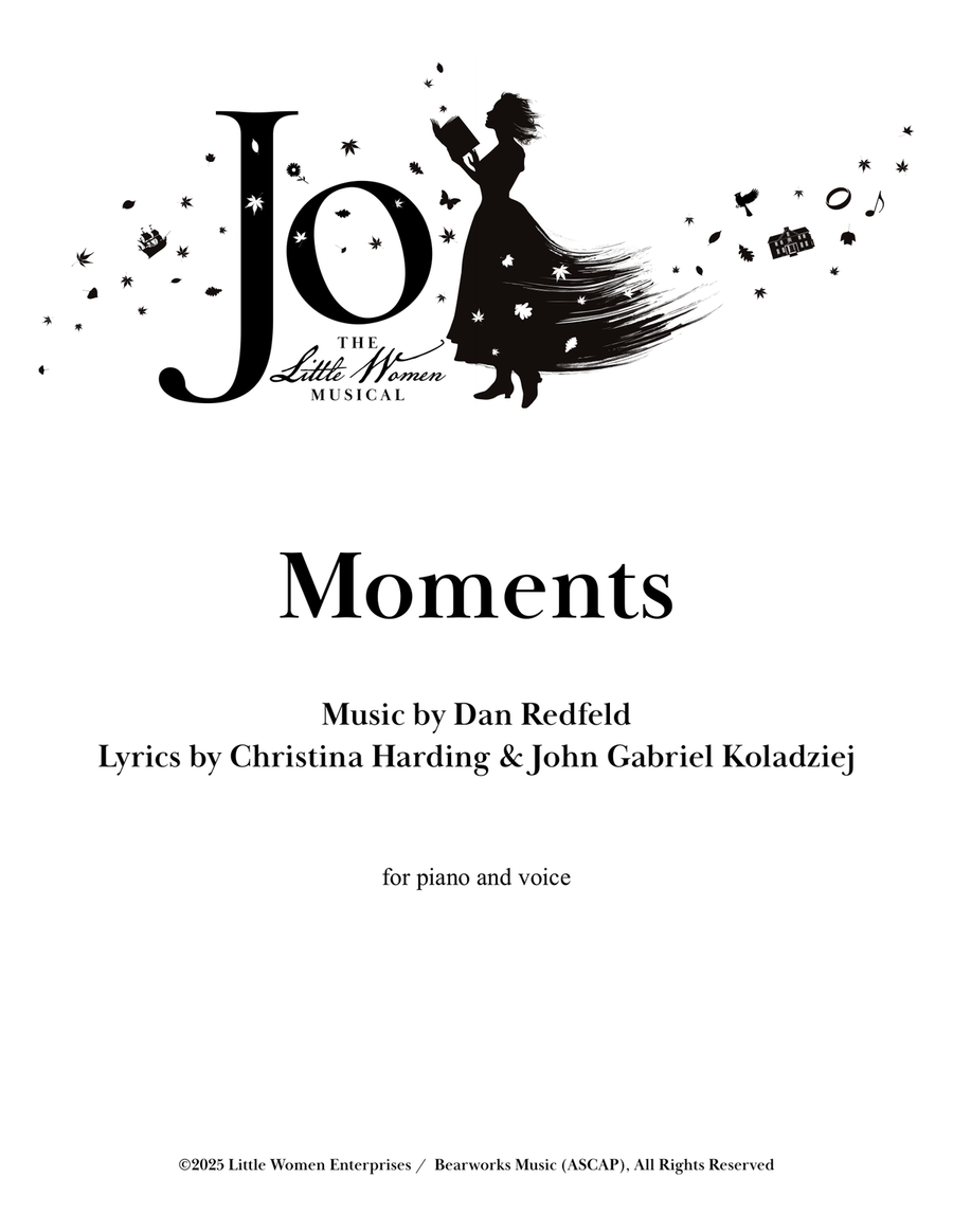 Moments from Jo – The Little Women Musical Piano, Vocal scores gallery preview page 1