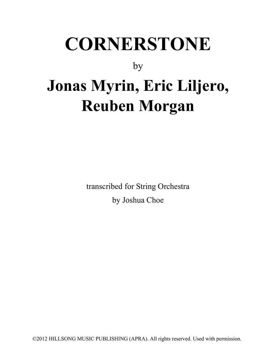 Cornerstone Cornerstone String Orchestra scores gallery preview page 1