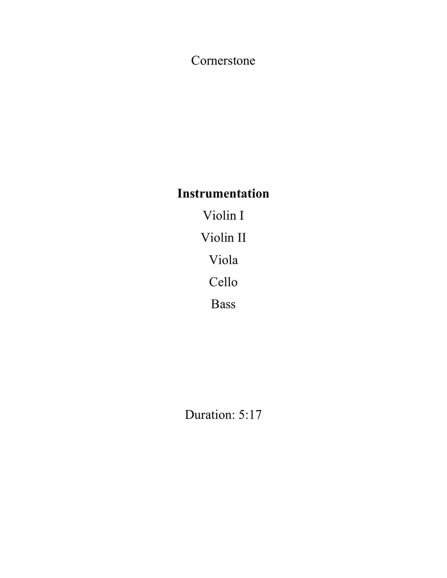 Cornerstone Cornerstone String Orchestra scores gallery preview page 2
