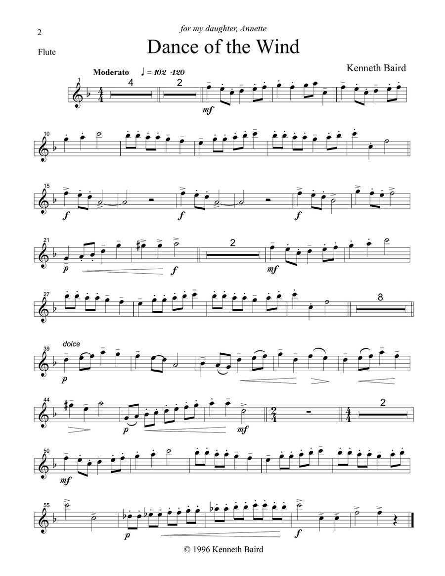 Artistic Solos for Flute and Piano - Flute Part Only Chamber Music scores gallery preview page 2
