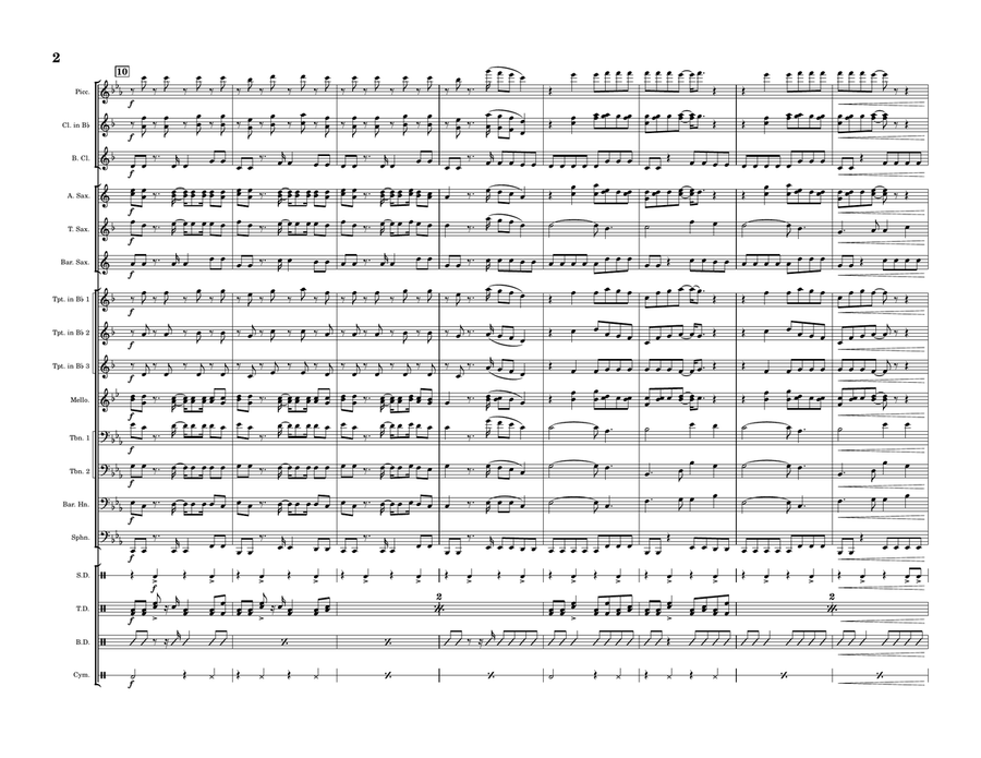 Me And My Broken Heart Me And My Broken Heart Marching Band scores gallery preview page 2
