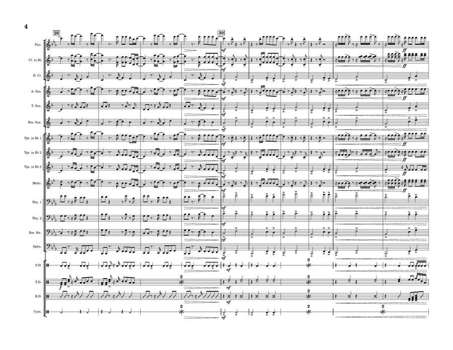 Me And My Broken Heart Me And My Broken Heart Marching Band scores gallery preview page 4