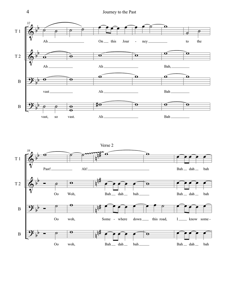 Journey To The Past Journey To The Past TTBB scores gallery preview page 4