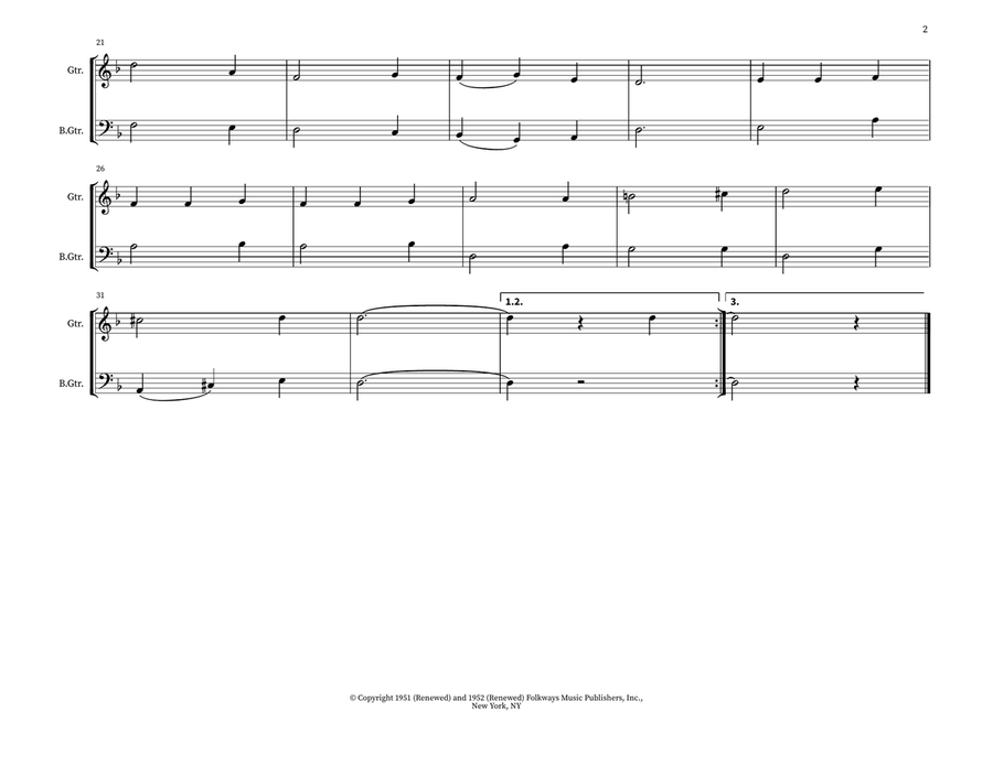 Burgundian Carol Burgundian Carol String Duet scores gallery preview page 2