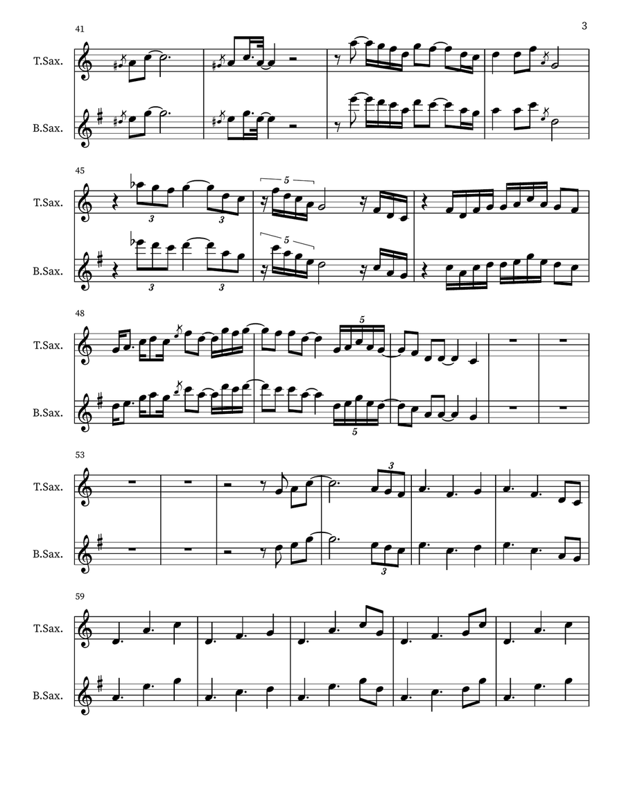 You Look Like Rain You Look Like Rain Woodwind Duet scores gallery preview page 3