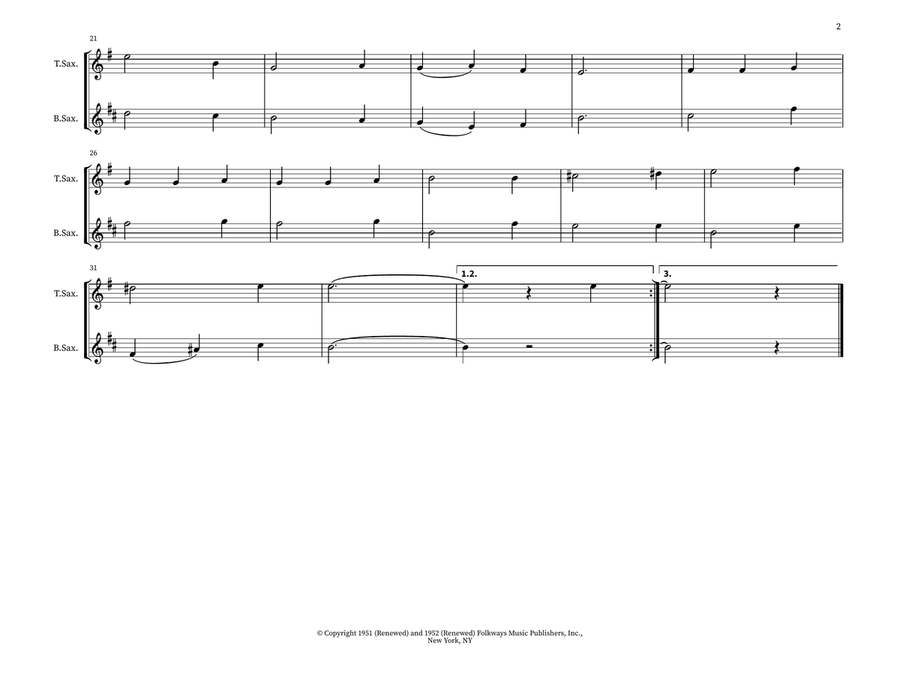 Burgundian Carol Burgundian Carol Woodwind Duet scores gallery preview page 2