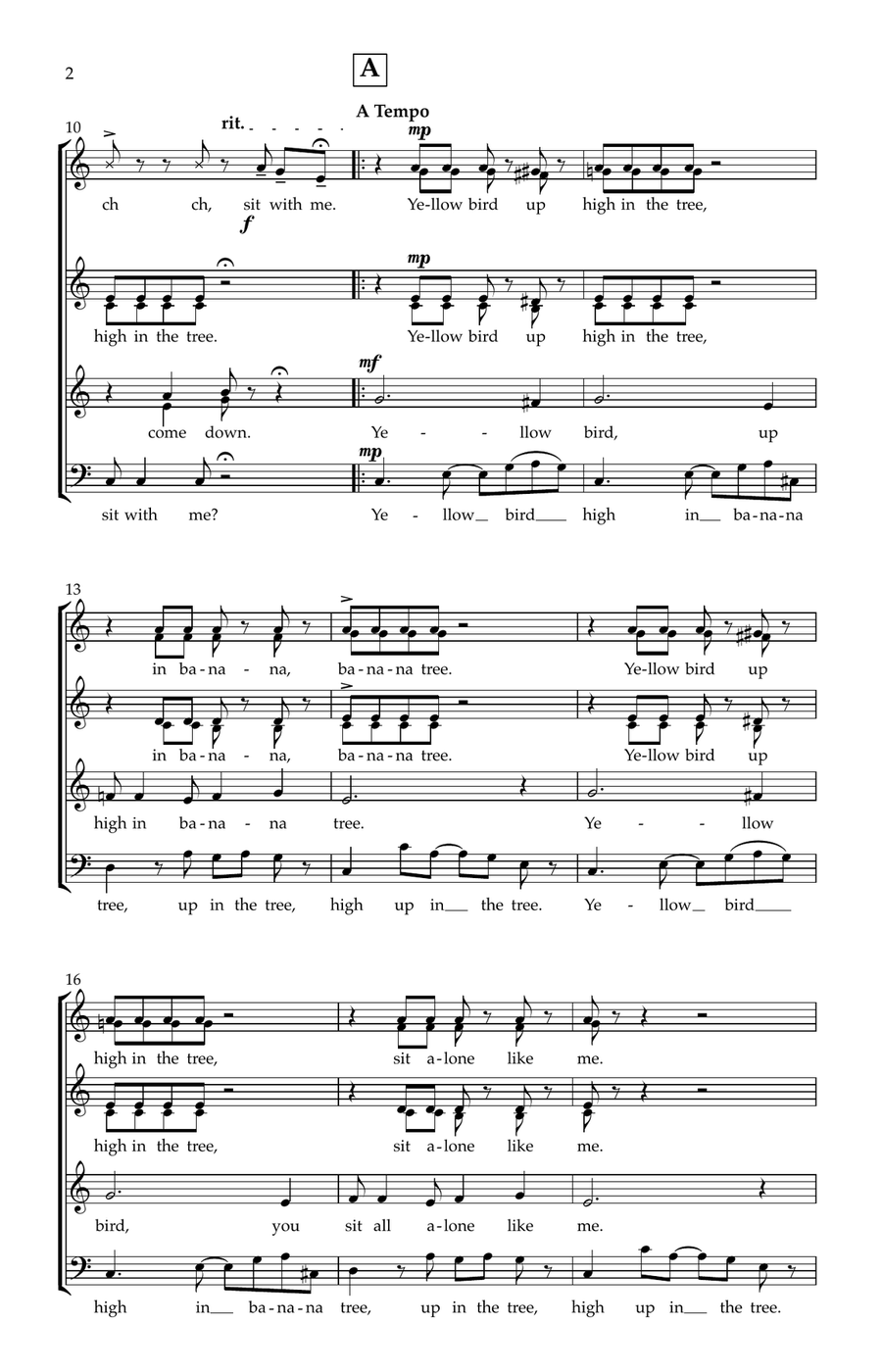 Yellow Bird 3-Part scores gallery preview page 2