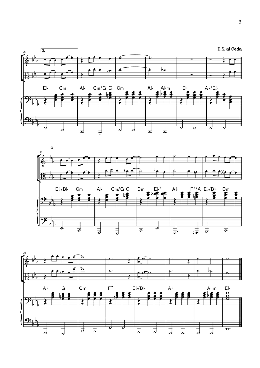 Bridge Over Troubled Water String Duet scores gallery preview page 3