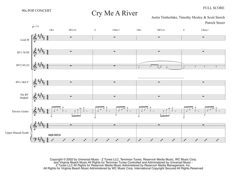 Cry Me A River Cry Me A River Concert Band scores gallery preview page 1