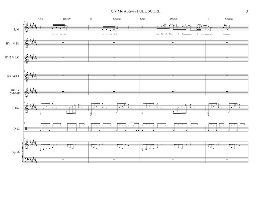 Cry Me A River Cry Me A River Concert Band scores gallery preview page 3