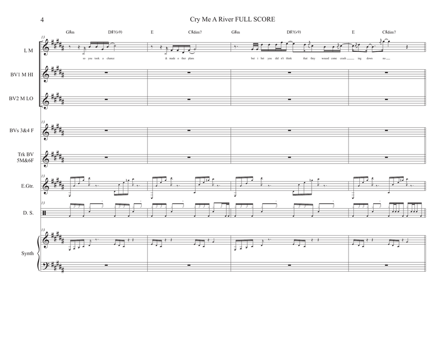 Cry Me A River Cry Me A River Concert Band scores gallery preview page 4
