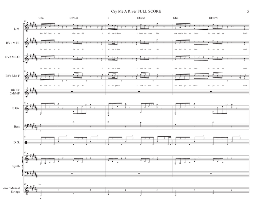 Cry Me A River Cry Me A River Concert Band scores gallery preview page 5