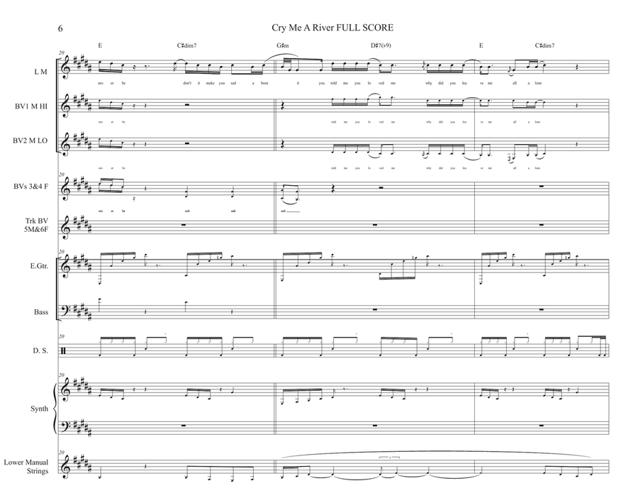 Cry Me A River Cry Me A River Concert Band scores gallery preview page 6