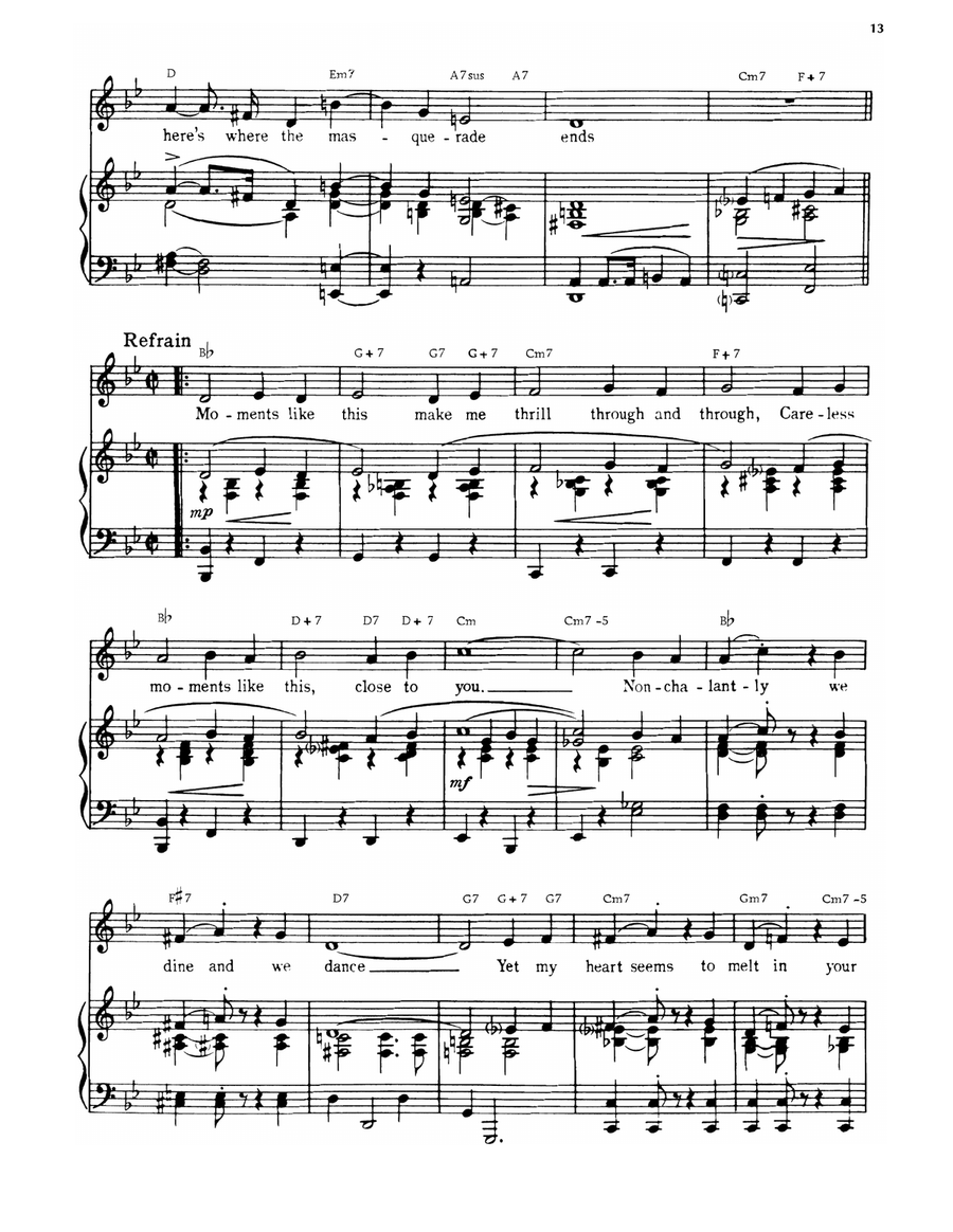 Moments Like This (from College Swing) Piano, Vocal, Guitar scores gallery preview page 2