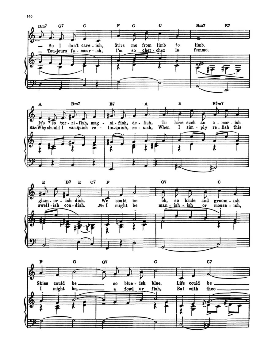 Something Sort Of Grandish (from Finian's Rainbow) Piano, Vocal, Guitar scores gallery preview page 2