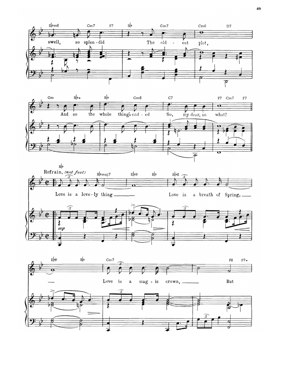 Don't Let It Get You Down (from Laffing Room Only) Piano, Vocal, Guitar scores gallery preview page 2