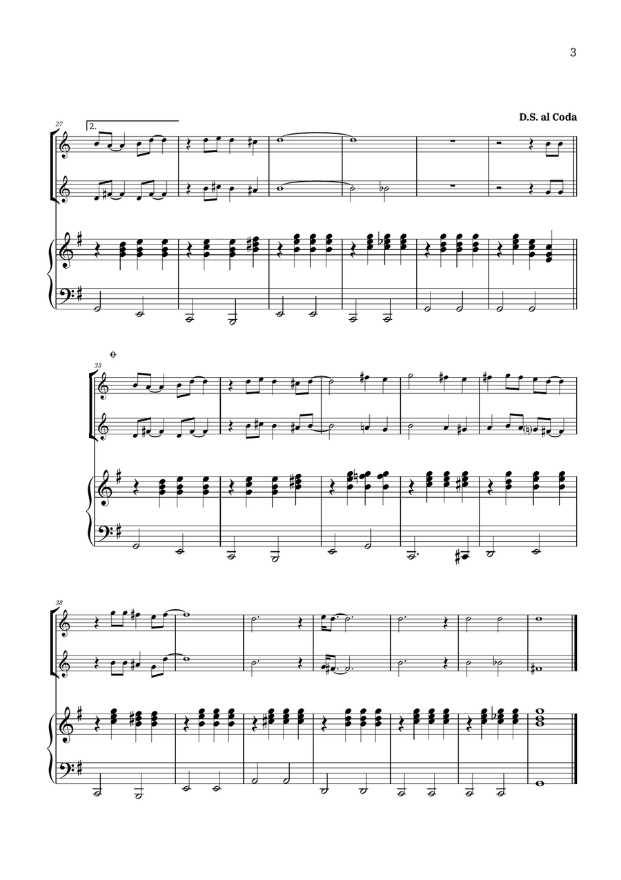 Bridge Over Troubled Water Brass Duet scores gallery preview page 3