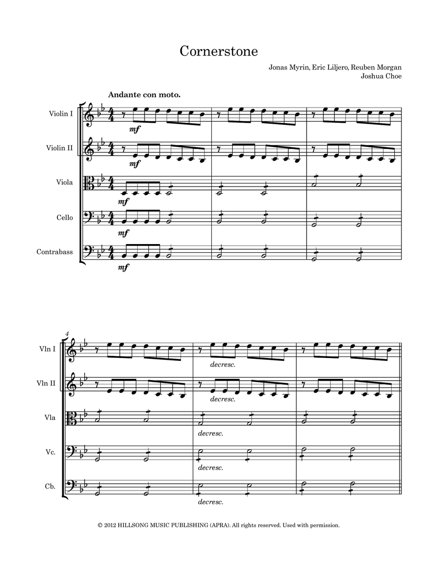 Cornerstone Cornerstone String Orchestra scores gallery preview page 3