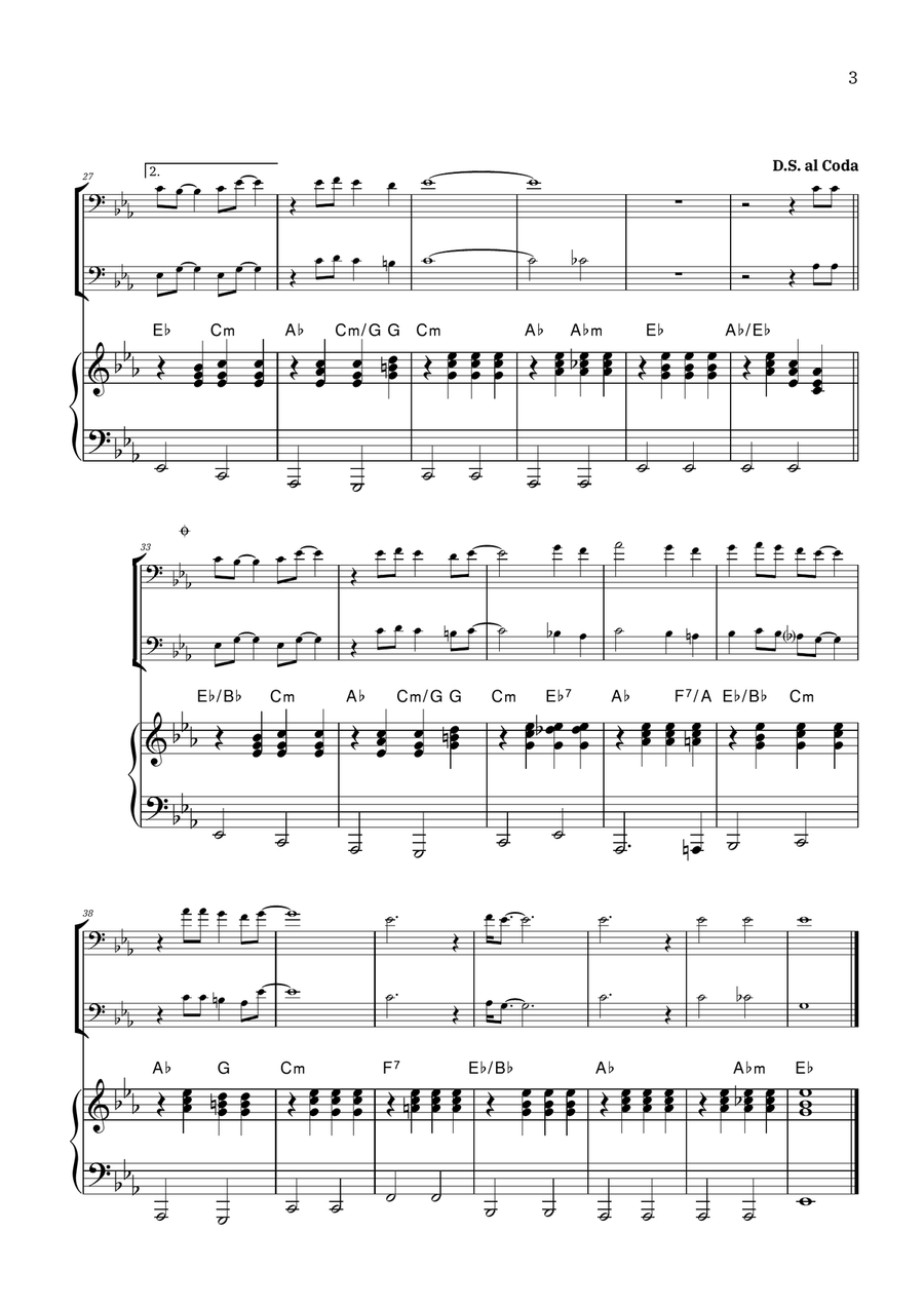 Bridge Over Troubled Water Woodwind Duet scores gallery preview page 3