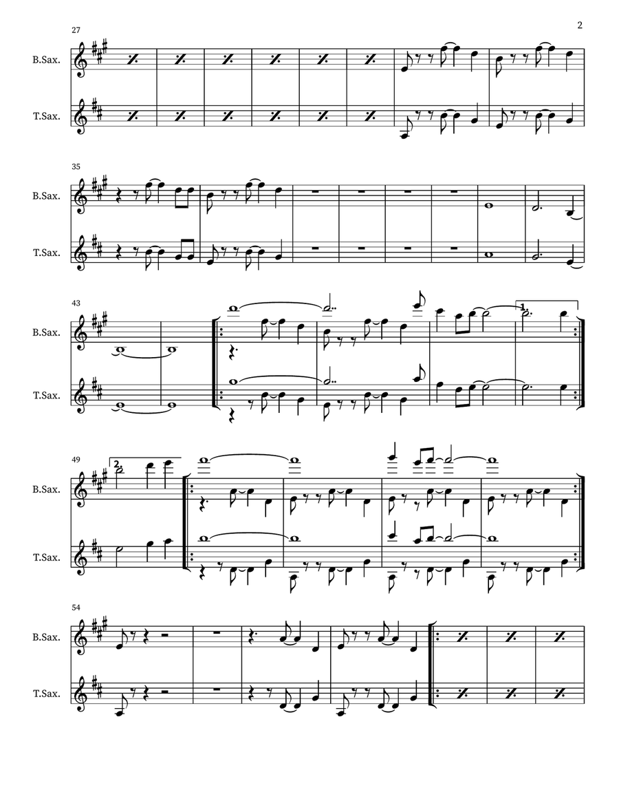 Let's Take A Trip Together Woodwind Duet scores gallery preview page 2