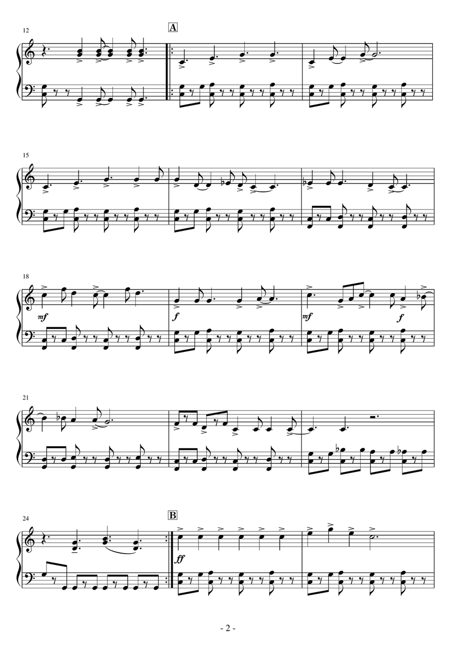 Move It On Over Move It On Over Easy Piano scores gallery preview page 2
