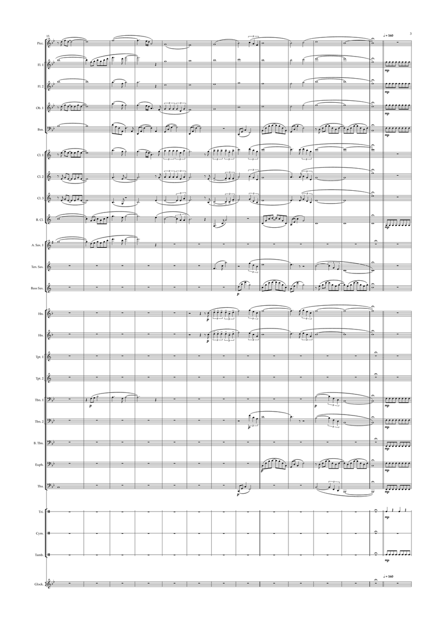 I Will Follow Him (I Will Follow You) Concert Band scores gallery preview page 3