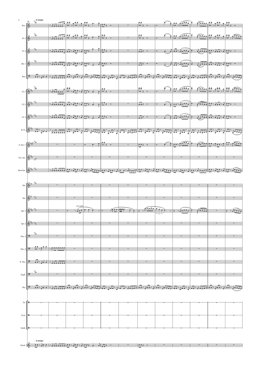 I Will Follow Him (I Will Follow You) Concert Band scores gallery preview page 6