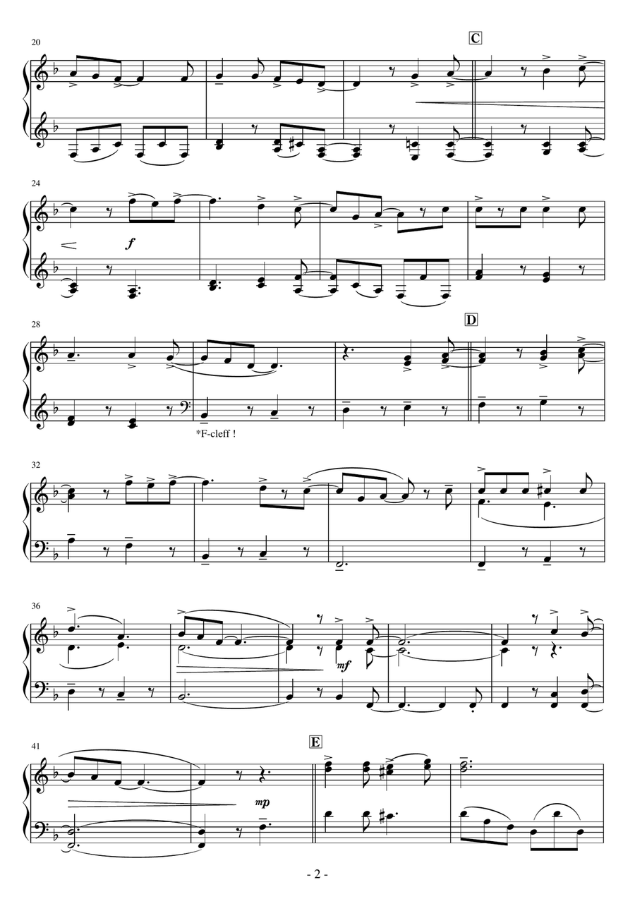All Dead, All Dead All Dead, All Dead Easy Piano scores gallery preview page 2