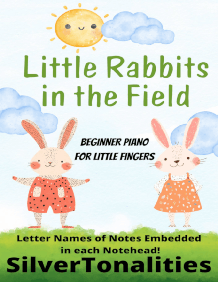 Little Rabbits in the Field for Beginner Piano Piano Method scores gallery preview page 1
