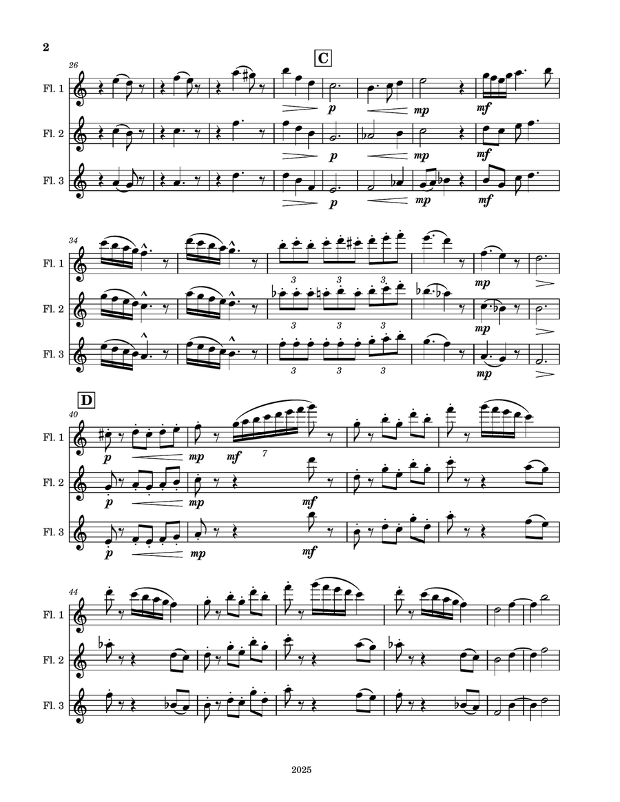 El Lago Verde El Lago Verde Woodwind Trio scores gallery preview page 2