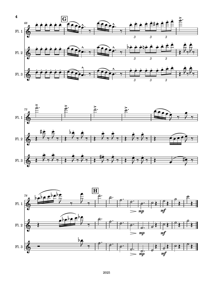 El Lago Verde El Lago Verde Woodwind Trio scores gallery preview page 4