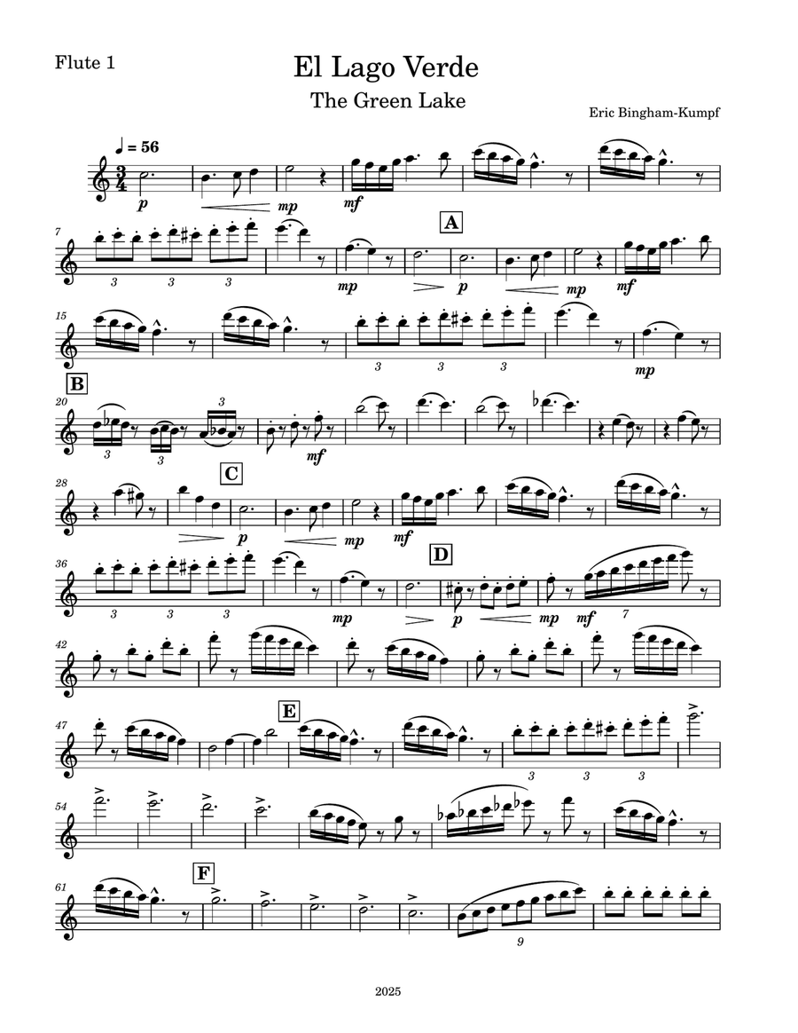 El Lago Verde El Lago Verde Woodwind Trio scores gallery preview page 5