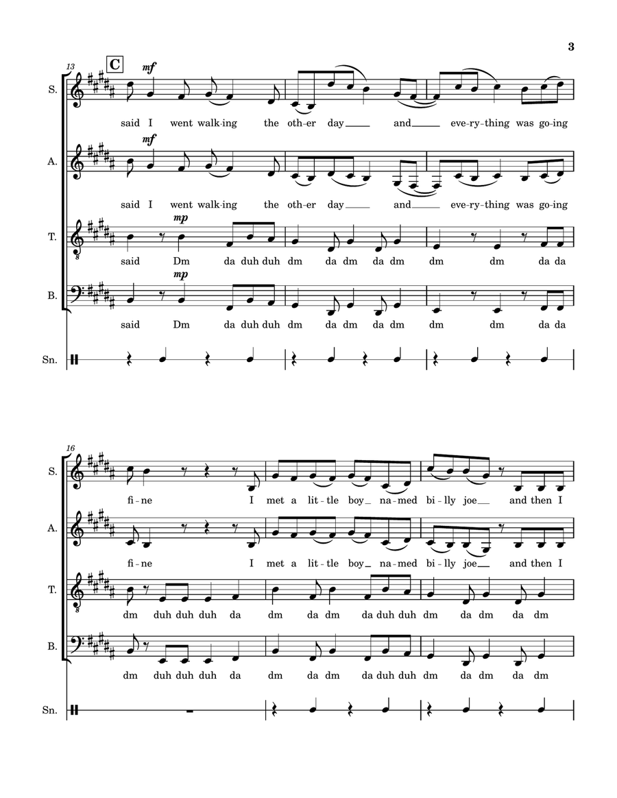 Mama Said Mama Said 4-Part scores gallery preview page 3