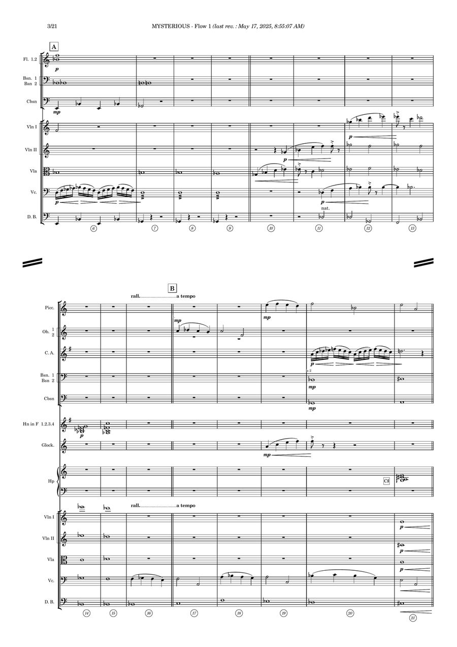 Mysterious - Score Only Mysterious - Score Only Full Orchestra scores gallery preview page 3