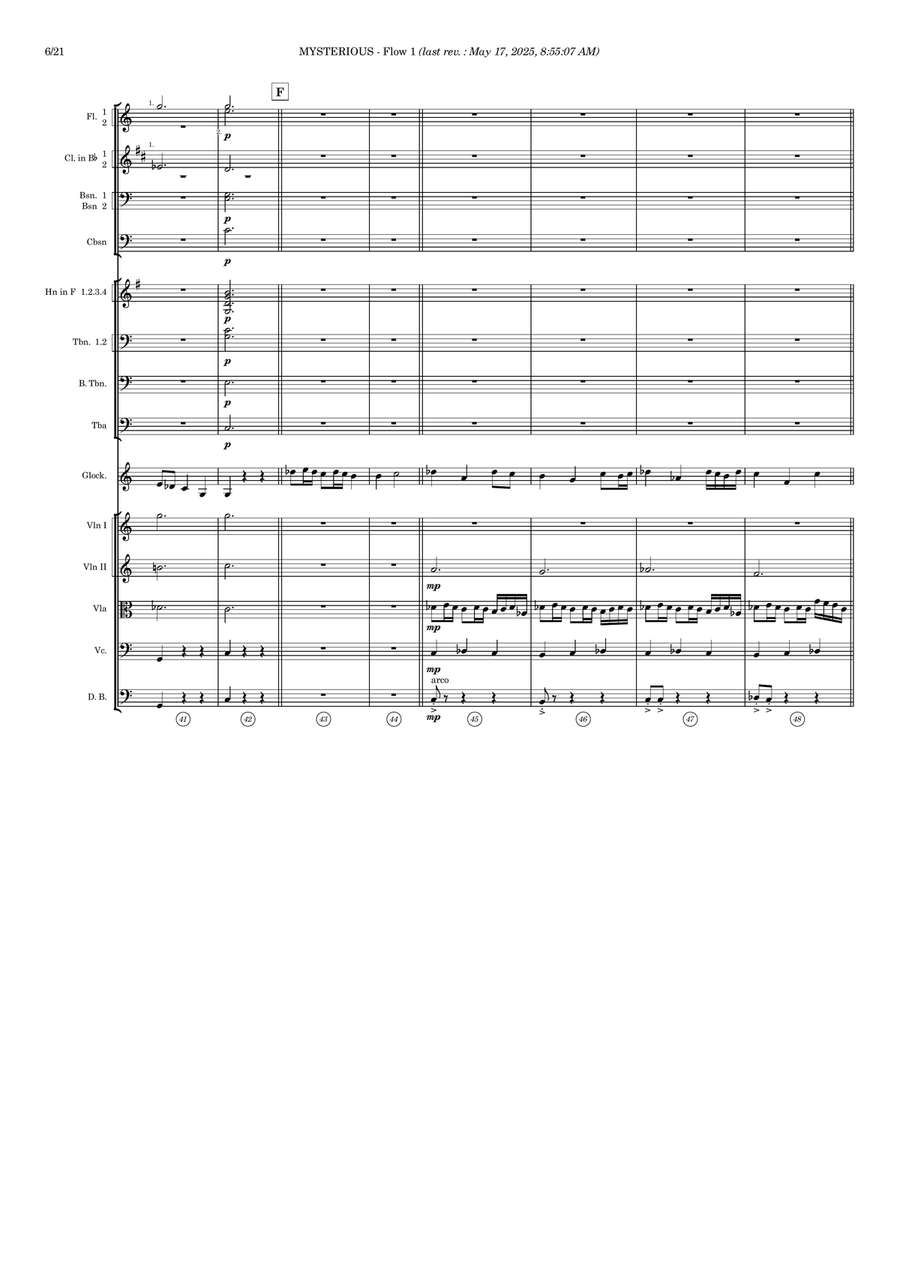Mysterious - Score Only Mysterious - Score Only Full Orchestra scores gallery preview page 6