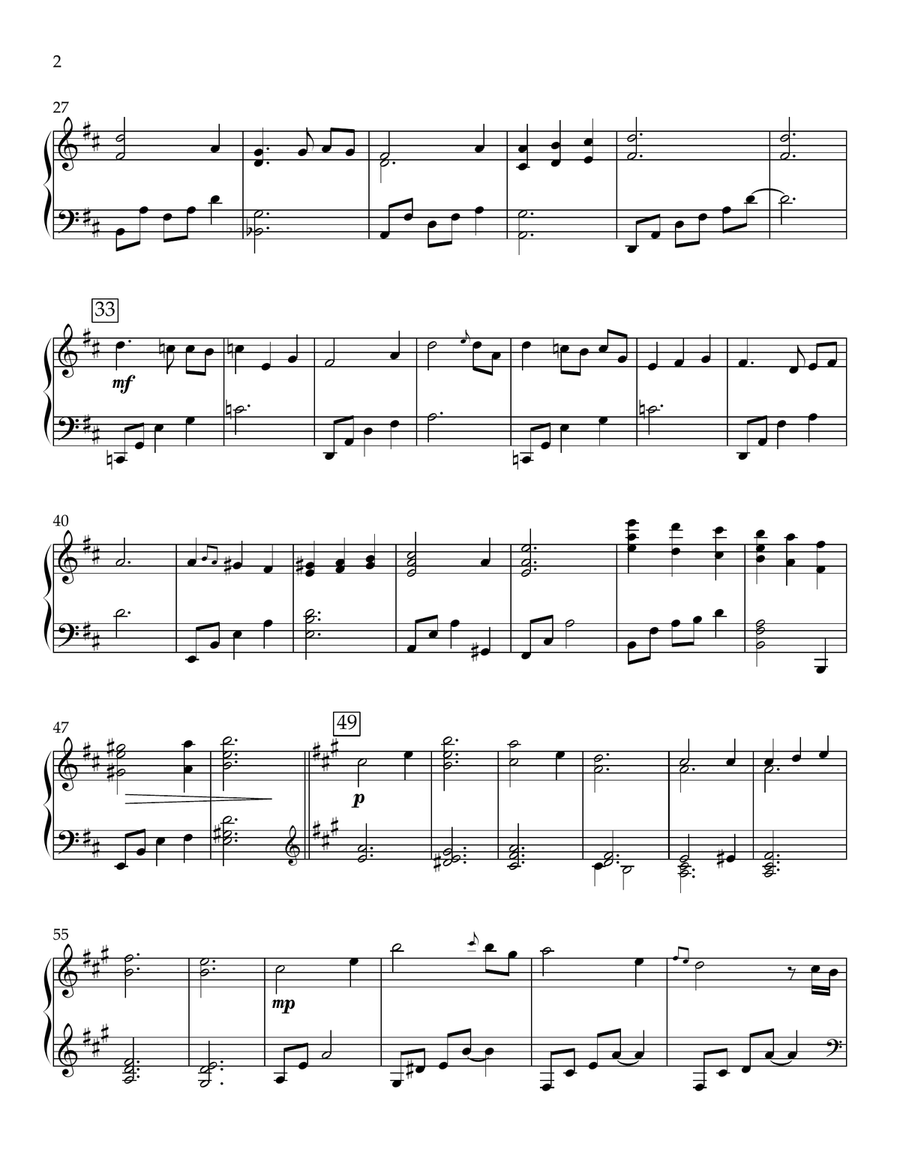 Edelweiss Edelweiss Piano Solo scores gallery preview page 2