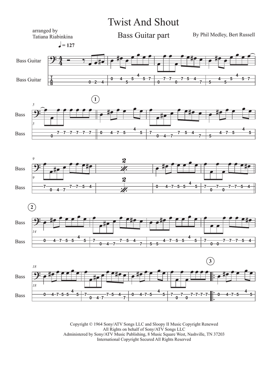 Twist And Shout Twist And Shout Acoustic Guitar scores gallery preview page 1