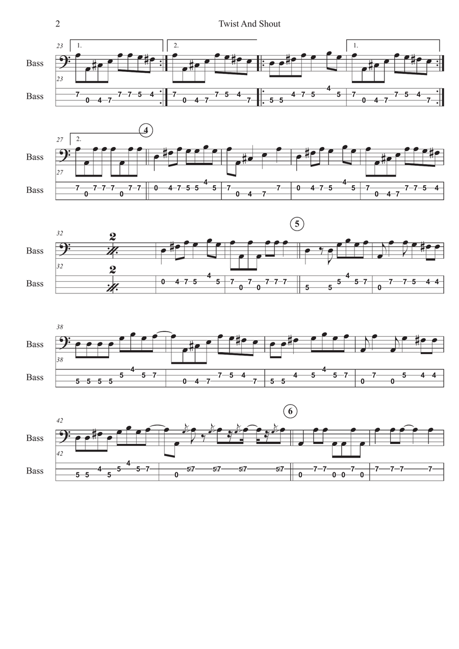 Twist And Shout Twist And Shout Acoustic Guitar scores gallery preview page 2