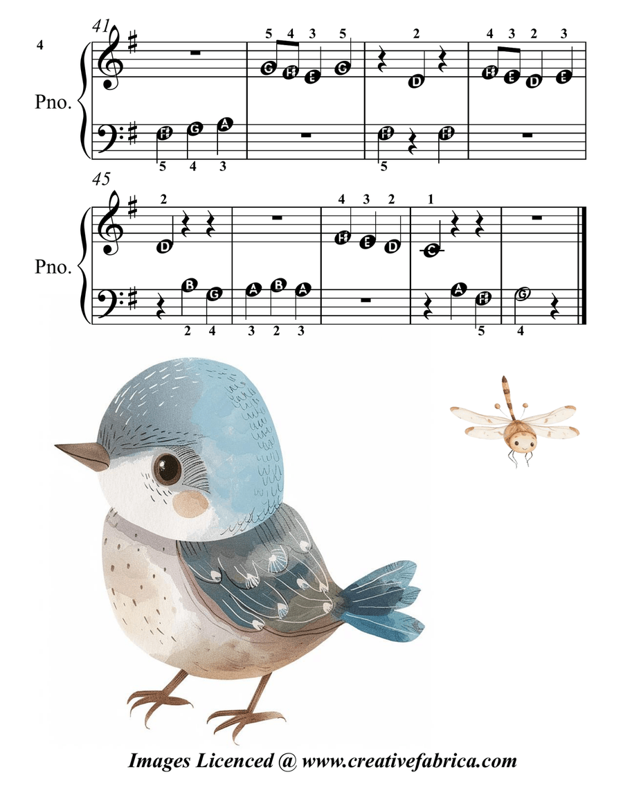 There Might Be a Nice Little Birdie Out There for Beginner Piano Piano Method scores gallery preview page 6