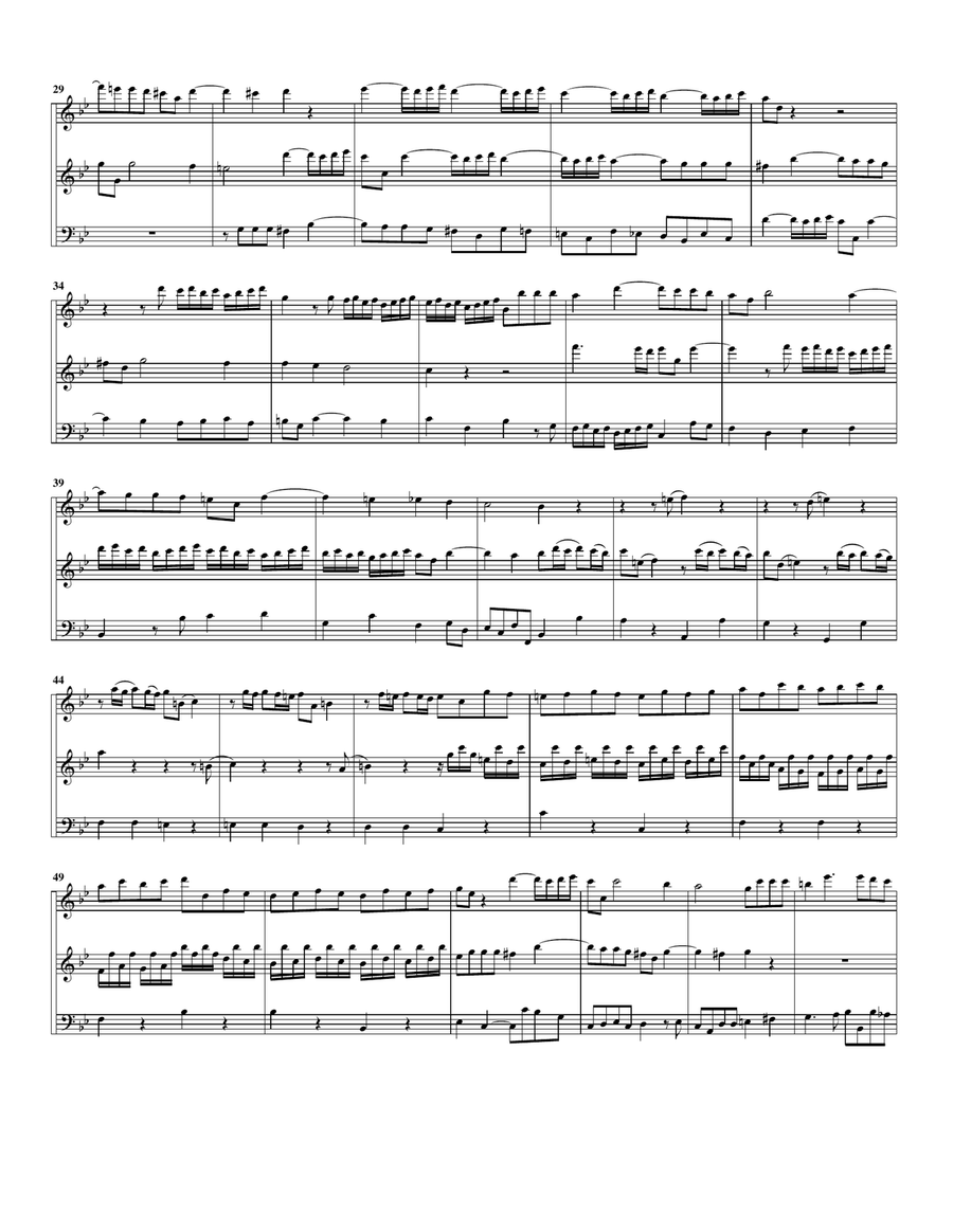 Trio sonata TWV 42 e7 (arrangement for 3 recorders (AAB)) Alto Recorder scores gallery preview page 5