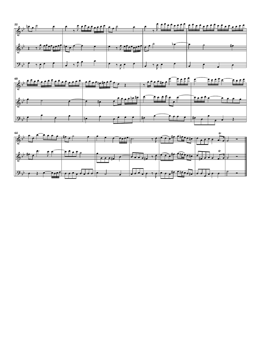 Trio sonata TWV 42 e7 (arrangement for 3 recorders (AAB)) Alto Recorder scores gallery preview page 6