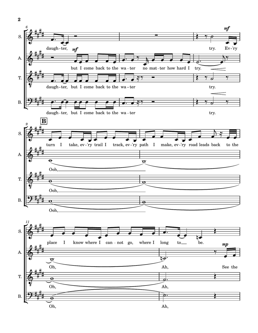How Far I'll Go How Far I'll Go 4-Part scores gallery preview page 2