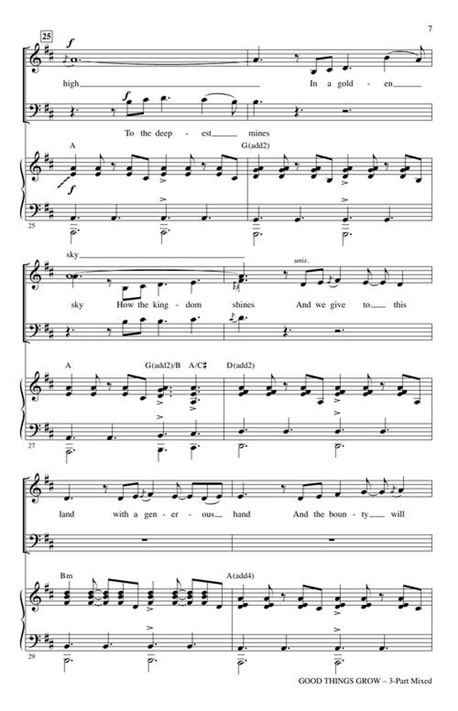 Good Things Grow (from Disney's “Snow White”) 3-Part scores gallery preview page 5